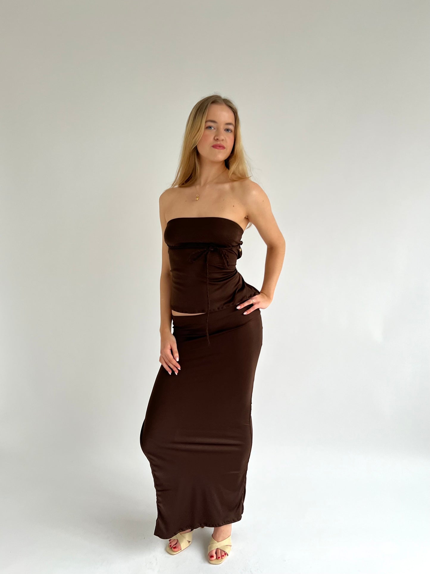 Bonheur Skirt - Brown