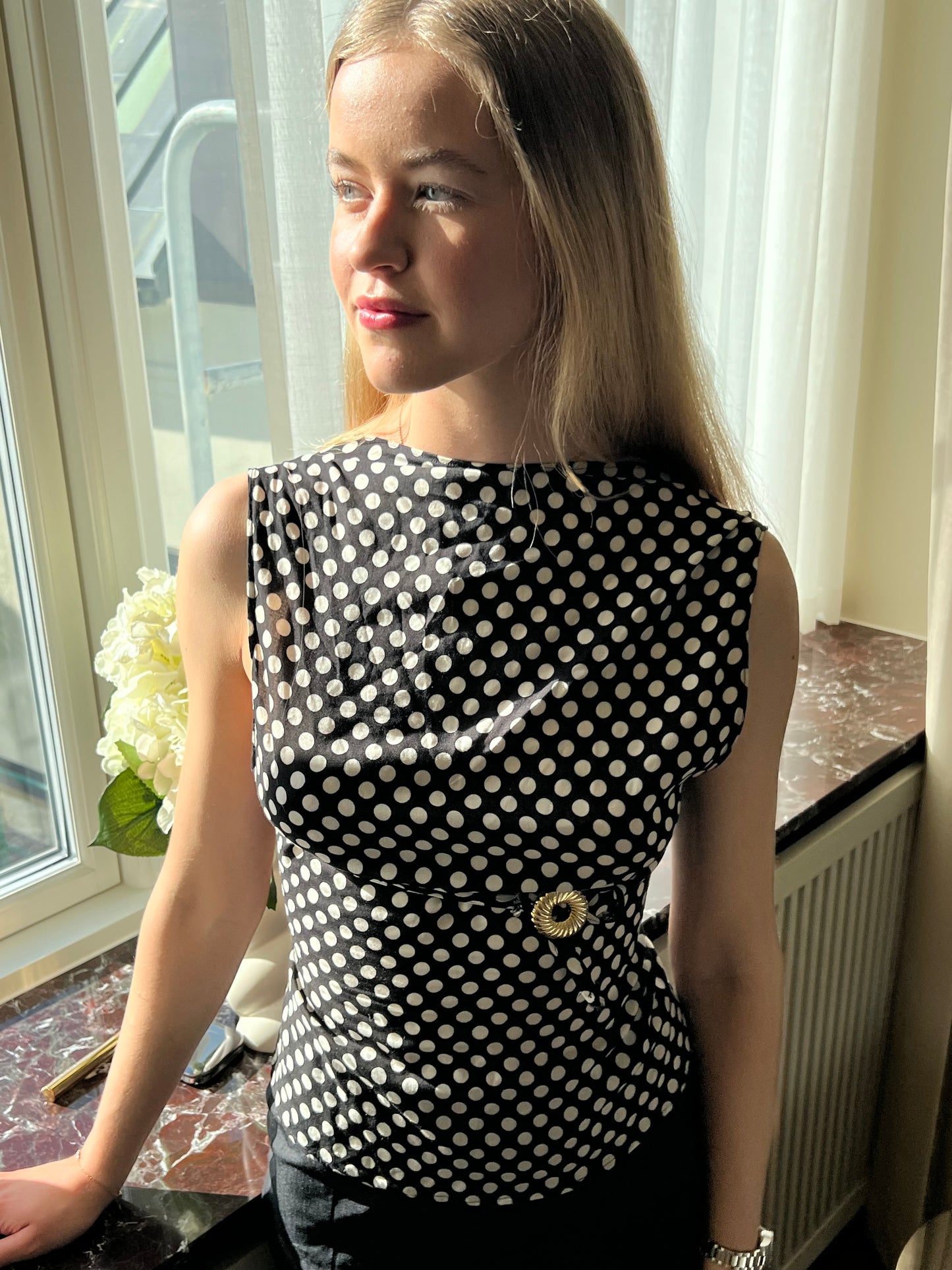 Polka Dot Bijou Top