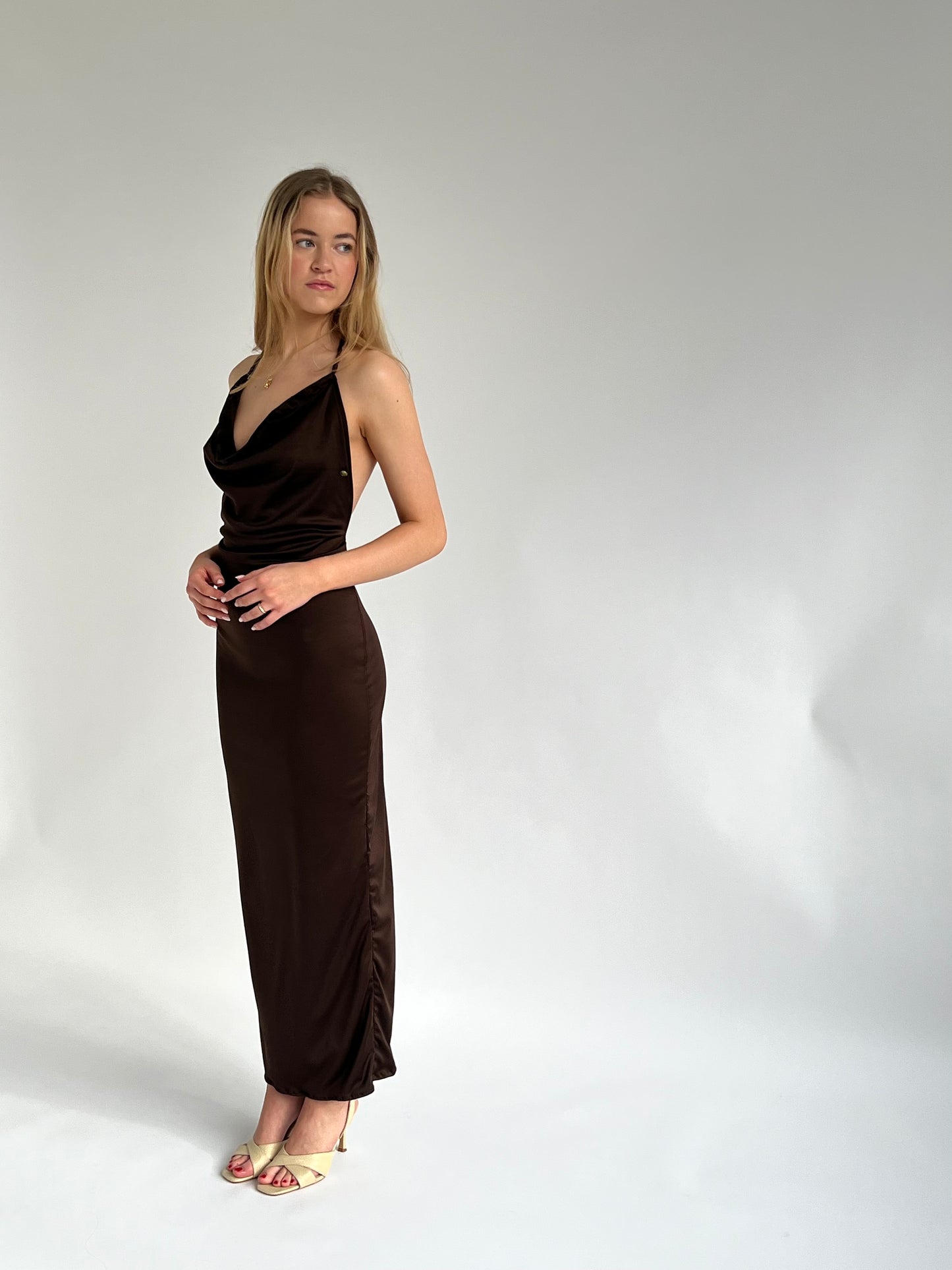 Bonheur Dress - Brown