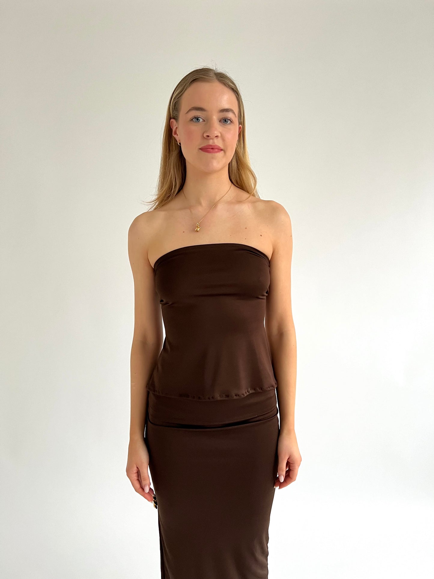 Bonheur Top - Brown